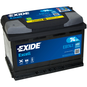 Автомобільний акумулятор Exide Excell 74 А·год (+/-) Euro (680EN) (EB741)