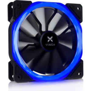 Кулер для корпусу Vinga LED fan-01 blue ТОП в Вінниці