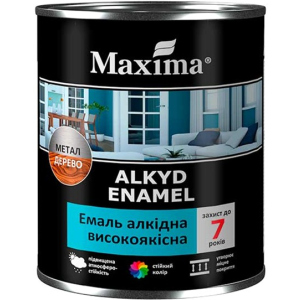 Емаль алкідна високоякісна Maxima 2.3 кг. Горіхова (4823083307424) краща модель в Вінниці