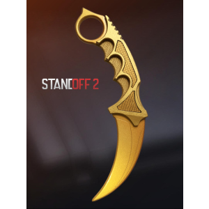 Деревянный нож из Стендофф 2 Керамбит Голд Игрушечный нож из дерева StandOff 2 Karambit Gold 11101 ТОП в Виннице