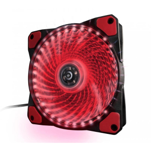 Вентилятор Frime Iris LED 33LED Red (FLF-HB120R33); 120х120х25мм, 3-pin+4-pin краща модель в Вінниці