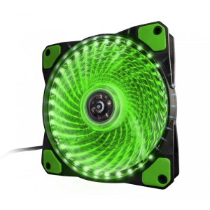 Вентилятор Frime Iris LED Fan 33LED Green (FLF-HB120G33); 120х120х25мм, 3-pin+4-pin ТОП в Виннице