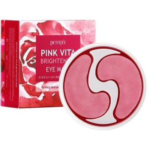 Патчі під очі Petitfee Pink Vita Brightening Eye Mask Освітлення 60 шт (8809508850498) в Вінниці