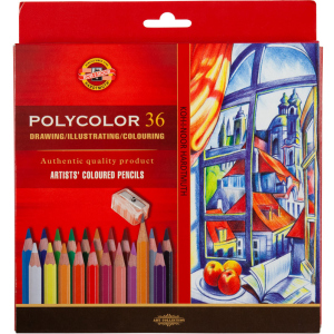 Художественные карандаши Koh-i-Noor Polycolor 36 цветов картонная упаковка (3835) ТОП в Виннице