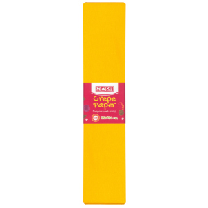 Набір гофрованого паперу Maxi 100% 50 х 250 см 10 шт Темно-жовтий (MX61616-32) ТОП в Вінниці