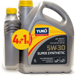 Моторное масло Yuko Super Synthetic C3 5W-30 4 л + 1 л (4820070245660_stock)