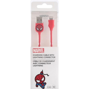 Кабель Miniso Marvel USB to Apple Lightning 1 м Людина-павук (2007171211103) в Вінниці