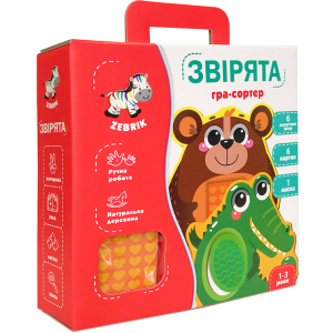 Деревянная мозаика Vladi Toys Зверушки (укр) (ZB2002-05)