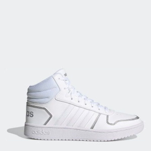 Черевики Adidas Hoops 2.0 Mid FY6023 39 (7) 25.5 см Ftwwht/Ftwwht/Silvmt (4064039171007) в Вінниці