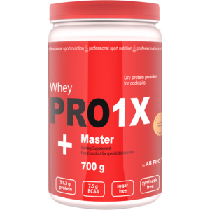 Протеїн AB PRO PRO 1X Whey MASTER високобілковий протеїн 78% 700 г Banana (1X700ABBA0016)