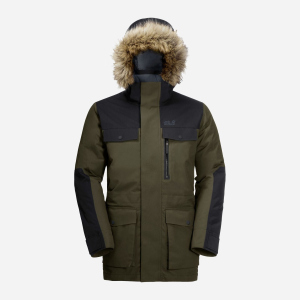 Парка Jack Wolfskin Glacier Bay Parka M 1113321-4144 XL Серо-зеленая (4060477915708) в Виннице