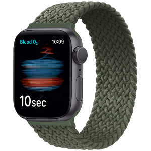 Ремешок Promate Fusion-44L для Apple Watch 42-44 мм 1/2/3/4/5/6/SE Green (fusion-44l.green) лучшая модель в Виннице