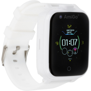 Детские смарт-часы с видеозвонком AmiGo GO006 GPS 4G WIFI Videocall White (dwswgo6w) лучшая модель в Виннице