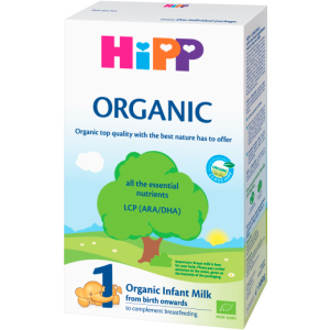 Упаковка органічної дитячої сухої молочної суміші HiPP Organic 1 початкова 5 пачок по 300 г (9062300433637)(9062300439226) ТОП в Вінниці