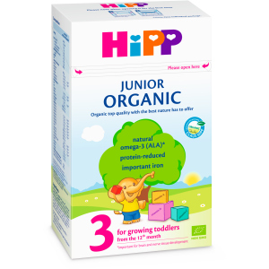 Органічне дитяче сухе молочко HiPP Organic 3 з 12 місяців 500 г (9062300134008_9062300139331)