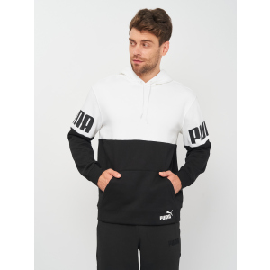 купити Худі Puma PUMA POWER Colorblock Hoodie 84610302 L Puma White (4063699294033)