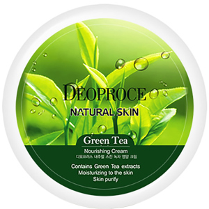 купити Антивіковий відновлюючий крем для обличчя Deoproce Natural Skin Green Tea з Гіалуроновою кислотою, Екстрактом зеленого чаю та Вітаміном Е 100 мл (8809240760475)