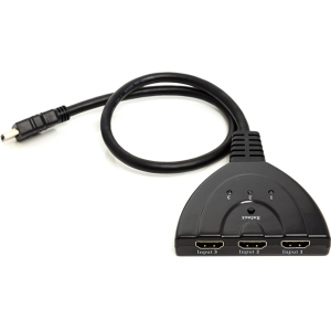 Коммутатор PowerPlant HDMI - HDMI 3x1 Черный (CA912070) надежный