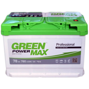 Автомобільний акумулятор Green Power MAX 78 Ah (-/+) Euro (780EN) (22372) ТОП в Вінниці