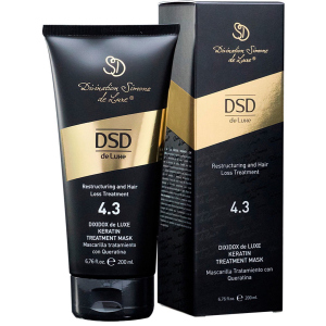 Восстанавливающая маска с кератином DSD de Luxe 4.3 Keratin Treatment Mask для улучшения структуры волос и стимуляции их роста 200 мл (8437011863096) ТОП в Виннице