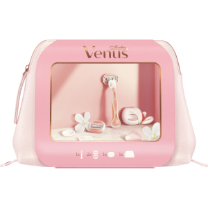 Подарунковий набір Venus Comfortglide Бритовна ручка + 2 змінні касети + Футляр для касети (7702018597574) надійний