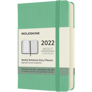 Еженедельник Moleskine 2022 9 х 14 см 144 страницы Ментол (8056420858587) ТОП в Виннице