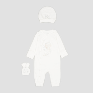 Комплект (чоловічок + шапка + мішечок) Фламінго 113-204 56 см Молочний (4829960126652) в Вінниці