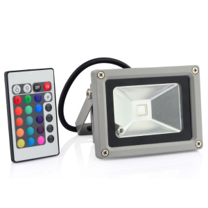 Світлодіодний прожектор Lemanso LED 10W RGB стандарт (2696)