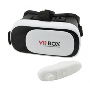 Очки виртуальной реальности VR BOX 2.0 3D c пультом White лучшая модель в Виннице