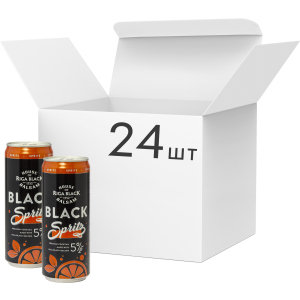 Упаковка слабоалкогольного напитка Riga Black Balsam Spritz Cocktail 5% 0.33 л x 24 шт (4750021009853) ТОП в Виннице