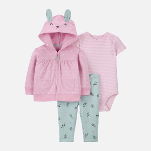 Комплект (боди + толстовка + лосины) Carters 1J955310 62 см 650 P Pink (194133778544) лучшая модель в Виннице