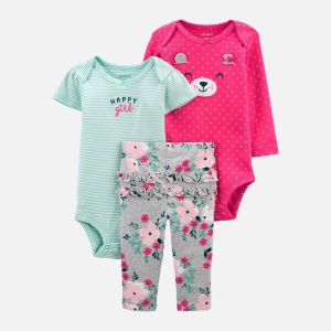 Комплект (боди 2 шт + леггинсы) Carters 1J996910 92 см 998 ASST Assorted-ST (194133787959) лучшая модель в Виннице