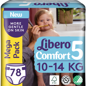 Підгузки Libero Ліберо Comfort 5 10-14 кг 78 шт одноразові (7322541083346) ТОП в Вінниці