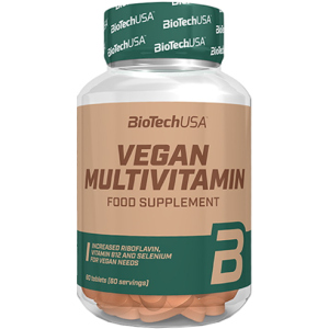 Вітаміни та мінерали Biotech Vegan Multivitamin 60 таблеток (5999076239337) ТОП в Вінниці