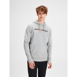 Худі Jack & Jones 12137054 XL Light Grey Melange (5713738735025) краща модель в Вінниці