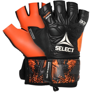 Вратарские перчатки Select Goalkeeper Gloves Futsal Liga 33 6 (201) Черно/оранжевые (5703543212040)