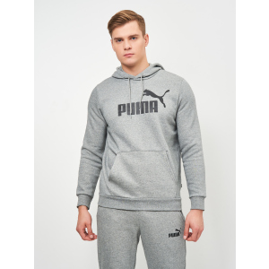 хороша модель Худі Puma ESS Big Logo Hoodie 58668603 3XL Medium Gray Heather (4063697321526)