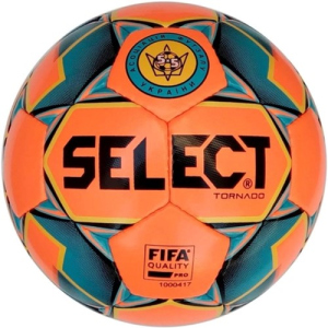 Мяч футзальный Select Futsal Tornado FIFA №4 (015) Оранжево-синий (5703543222704) лучшая модель в Виннице