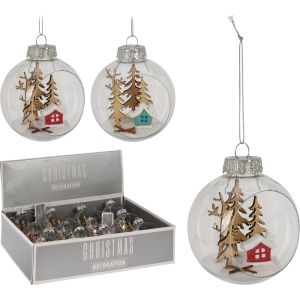 Набор елочных шаров Christmas Decoration 8 см 12 шт (CAA126890) в Виннице