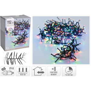 Гирлянда Christmas Decoration 1152 LED ламп разноцветная 11.4 м (AX9502440) в Виннице