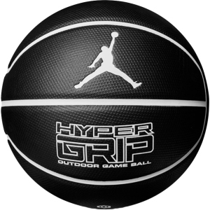 М'яч баскетбольний Nike Jordan Hyper Grip 4P Size 7 Black/White/White/White (J.000.1844.092.07) краща модель в Вінниці