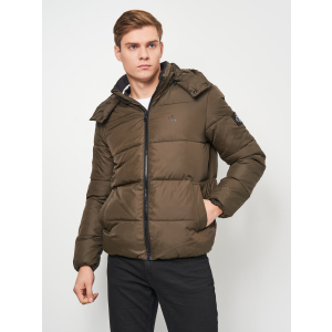 Пуховик Calvin Klein Jeans Essentials Non Down Jacket J30J319057-LBL L Black Olive (8719854518938) краща модель в Вінниці