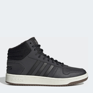 Ботинки Adidas Hoops 2.0 Mid GZ7959 41 1/3 (7.5) 26 см Carbon/Cblack/Whitin (4064047619089) в Виннице