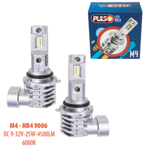 Автолампи Pulso M4-HB4 9006/LED-chips CREE/9-32v/2x25w/4500Lm/6000K (M4-HB4 9006) краща модель в Вінниці