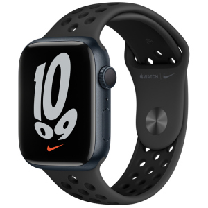 Смарт-годинник Apple Watch Series 7 Nike GPS 45mm Мідний світлий Case with Anthracite/Black Nike Sport Band (MKNC3UL/A) в Вінниці