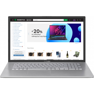 Ноутбук Asus VivoBook 17 X712EQ-AU023 (90NB0U91-M00370) Transparent Silver лучшая модель в Виннице