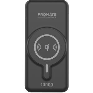 УМБ Promate PowerMag-10 10000 mAh MagSafe USB-C PD та USB-А QC3 Black (powermag-10.black) краща модель в Вінниці