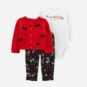 Комплект (кардиган + боди + лосины) Carters 1M082110 55-61 см Multicolor (194135457836) ТОП в Виннице