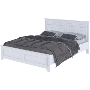 Ліжко Aqua Rodos Б'янка без ламелі 160 х 200 см Білий матовий (АР000031929) ТОП в Вінниці