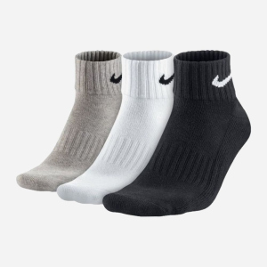 Шкарпетки 3 пари Nike U Nk V Cush Ankle-3P Value SX4926-901 38-40 р Білі/Чорні/Сірі (887232701130)